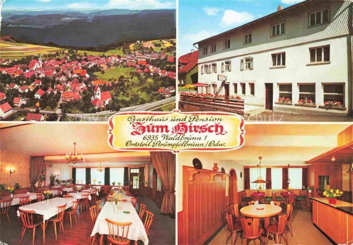 Struempfelbrunn Waldbrunn Panorama Gasthaus Pension Zum Hirsch Gastraeume
