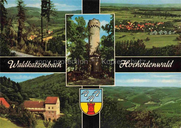 Waldkatzenbach Waldbrunn Panorama Gasthaus zur Muehle Katzenbuckelturm