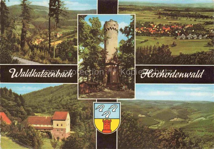 Waldkatzenbach Waldbrunn Panorama Katzenbuckelturm Gasthaus zur Muehle