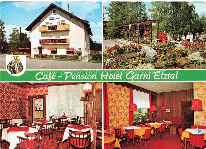 Langenelz Cafe Pension Hotel Garni Elztal Gastraeume Park