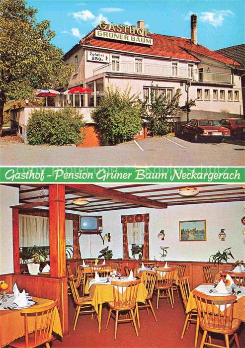 Neckargerach Gasthof Pension Gruener Baum Gastraum