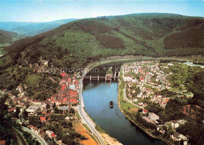 Hirschhorn Neckar Hessen Fliegeraufnahme