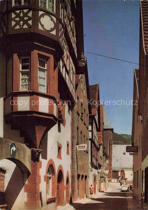 Hirschhorn Neckar Hessen Blick in die Hauptstrasse