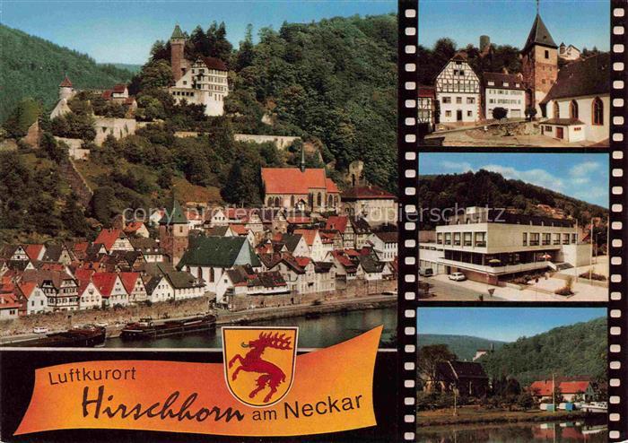 Hirschhorn Neckar Hessen Neckarpartie Burg Teilansichten