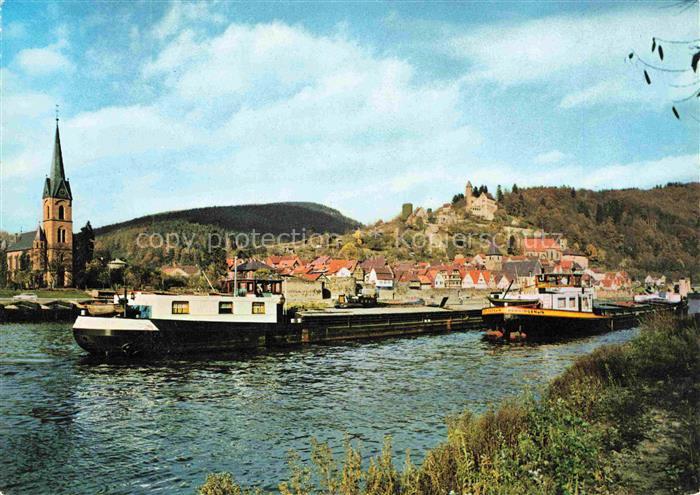 Hirschhorn Neckar Hessen Neckarpartie Kirche