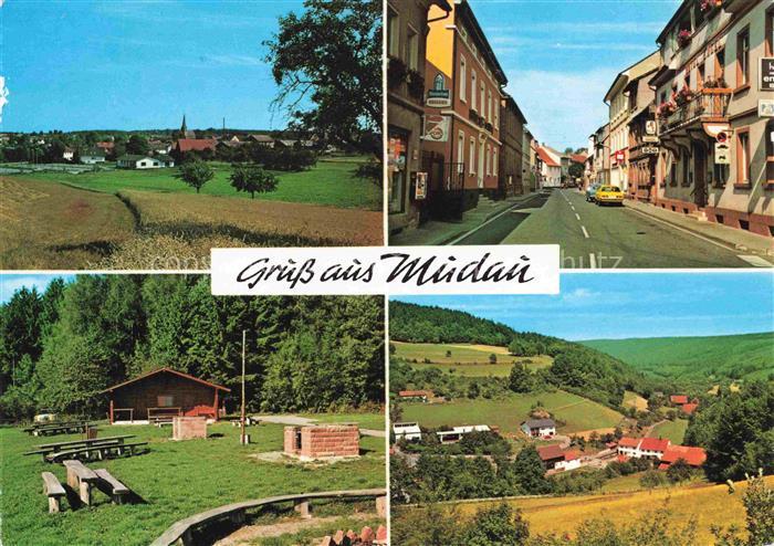 Mudau Panorama Strassenpartie Huette Park