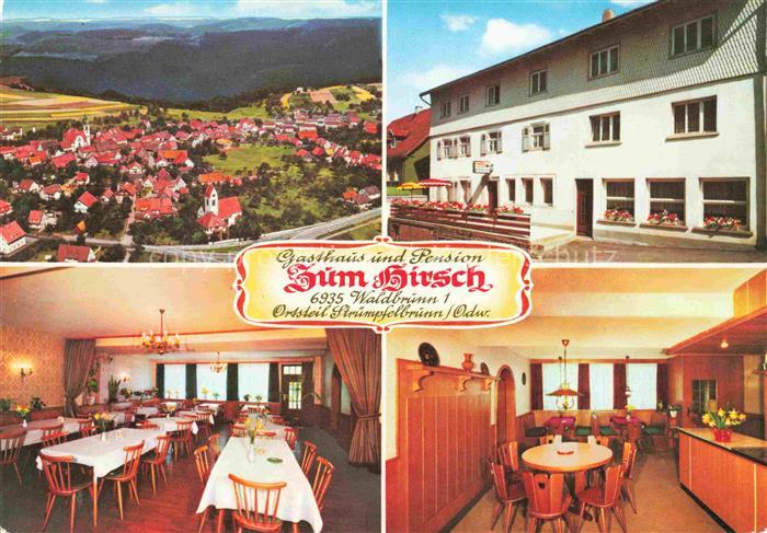 Struempfelbrunn Waldbrunn Panorama Gasthaus Pension Zum Hirsch Gastraeume
