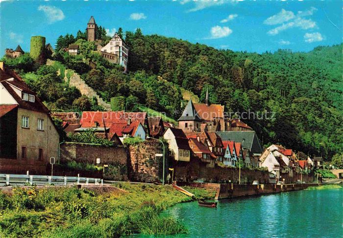 Hirschhorn Neckar Hessen Neckarpartie Burg Hirschhorn