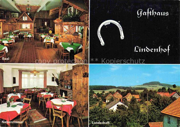 Oberdielbach Waldbrunn Odenwald BW Gasthaus Lindenhof Saal Nebenzimmer Panorama