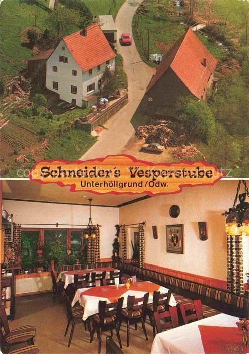 Unterhoellgrund Waldbrunn Neckar-Odenwald-Kreis BW Schneiders Vesperstube Gastra