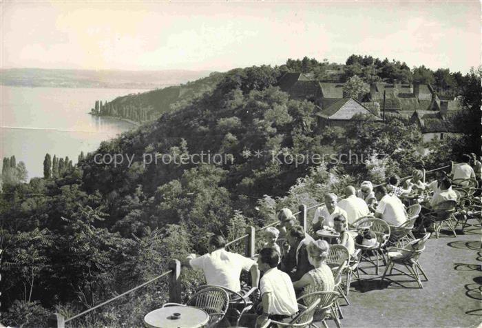 Tihany HU Blick von der Terrasse Rege