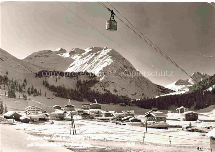 LECH  Arlberg Vorarlberg AT Panorama mit Seilbahn