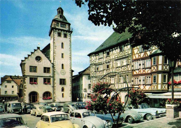 Mosbach Baden Neckar-Odenwald-Kreis BW Marktplatz Rathaus Palmsches Haus