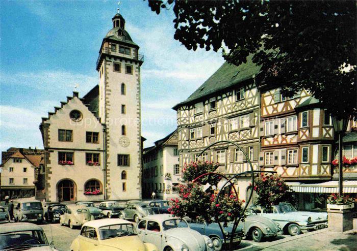 Mosbach Baden Neckar-Odenwald-Kreis BW Rathaus Marktplatz Palmsches Haus