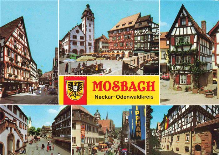 Mosbach Baden Neckar-Odenwald-Kreis BW Palmsches Haus Marktplatz Rathaus