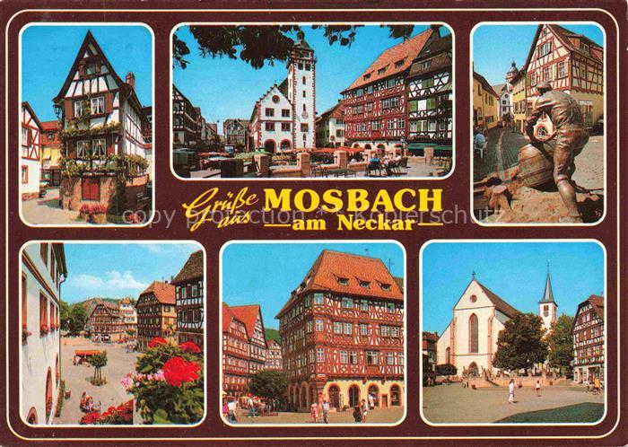 Mosbach Baden Neckar-Odenwald-Kreis BW Palmsches Haus Marktplatz Rathaus Kiwelsc