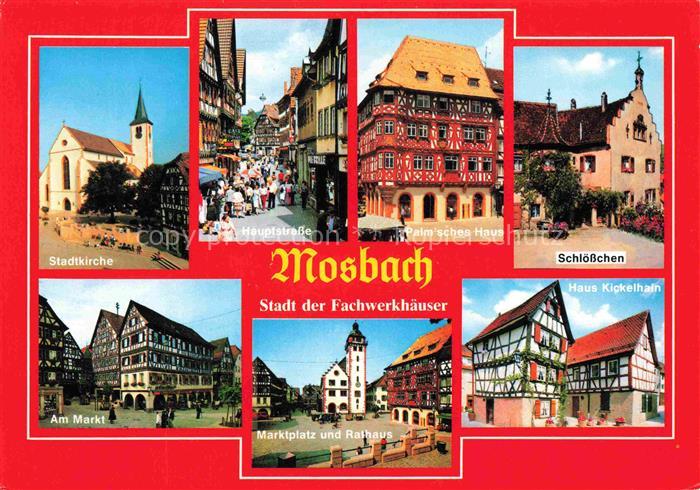 Mosbach Baden Neckar-Odenwald-Kreis BW Stadtkirche Hauptstrasse Palmsches Haus S