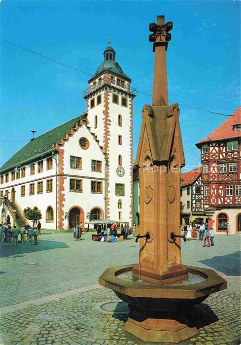 Mosbach Baden Neckar-Odenwald-Kreis BW Rathaus Marktplatz
