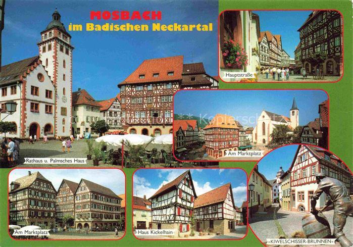 Mosbach Baden Neckar-Odenwald-Kreis BW Stadtkirche Hauptstrasse Palmsches Haus S