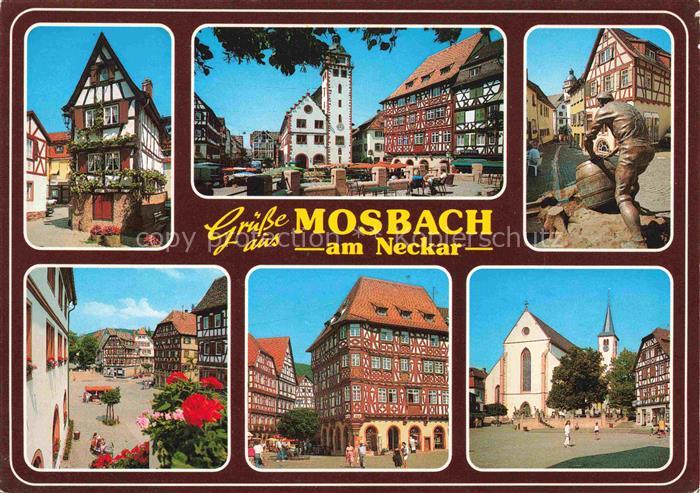 Mosbach Baden Neckar-Odenwald-Kreis BW Stadtkirche Hauptstrasse Palmsches Haus S