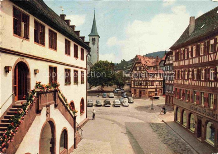 Mosbach Baden Neckar-Odenwald-Kreis BW Rathaus Marktplatz