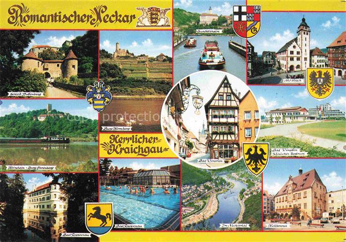 Kraichgau Region Schloss Guttenberg Burg Ehrenberg Burg Hornberg Bad Rappenau Ba