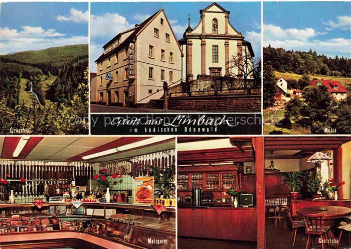 Limbach Baden Neckar-Odenwald-Kreis BW Landschaftspanorama Elzbachtal Gasthaus P