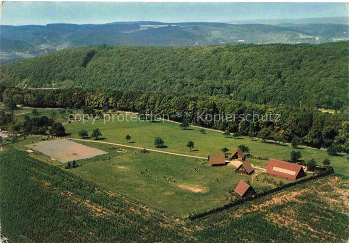 Neckarzimmern Evangelische Jugendheime Finnenhaeuser mit Sportplatz