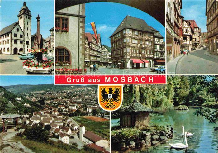 Mosbach Baden Neckar-Odenwald-Kreis BW Motive Stadtzentrum Altstadt Fachwerkhaeu