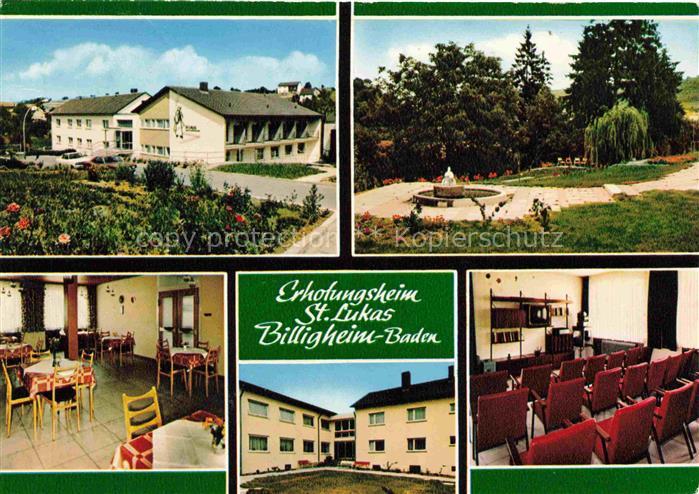 Billigheim Baden Neckar-Odenwald-Krei BW St. Lukas-Caritas-Erholungsheim Parkanl