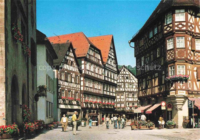 Mosbach Baden Neckar-Odenwald-Kreis BW Fussgaengerzone Hauptstrasse Altstadt Fac