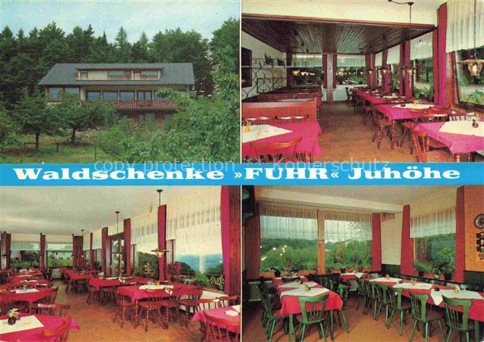 Juhoehe Moerlenbach Bergstrasse Hessen Waldschaenke Fuhr Gastraeume