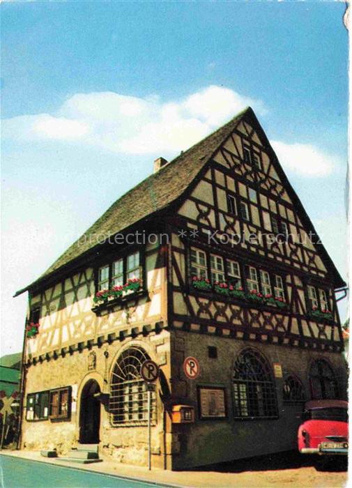 Birkenau Odenwald Rathaus 16. Jhdt. Fachwerkhaus