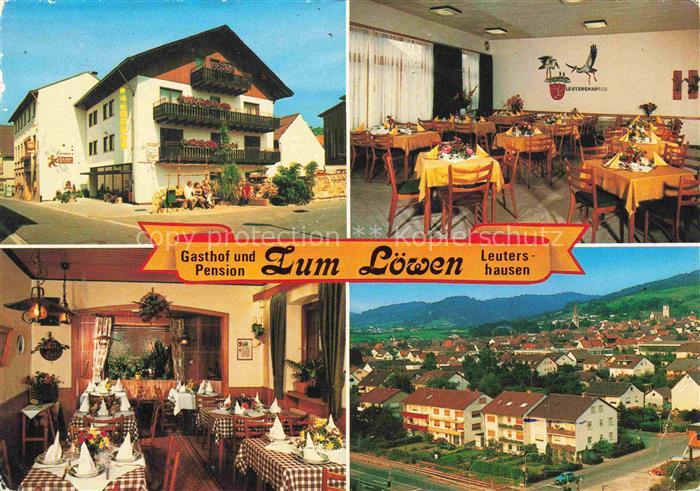 Leutershausen Hirschberg Bergstrasse Gasthof Pension Zum Loewen Gastraeume Ortsa