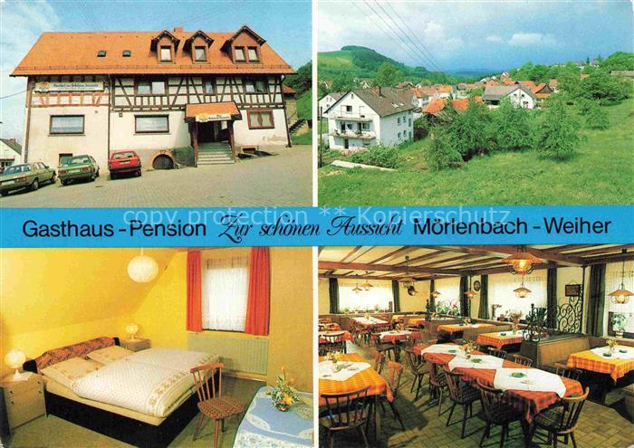 Weiher Moerlenbach Gasthaus Pension Zur schoenen Aussicht