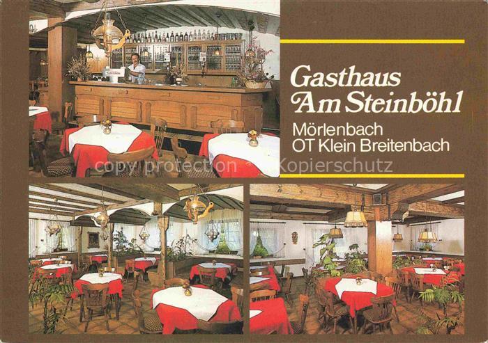 Klein Breitenbach Moerlenbach Gasthaus Am Steinboehl Gastraum Theke
