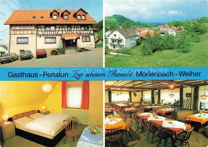 Weiher Moerlenbach Gasthaus Pension Zur schoenen Aussicht Gastraum Fremdenzimmer