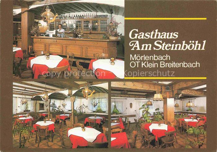 Klein Breitenbach Moerlenbach Gasthaus Am Steinboehl Gastraum Theke
