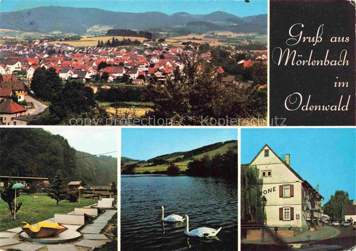 Moerlenbach Panorama Minigolf See Schwaene Hotel Krone