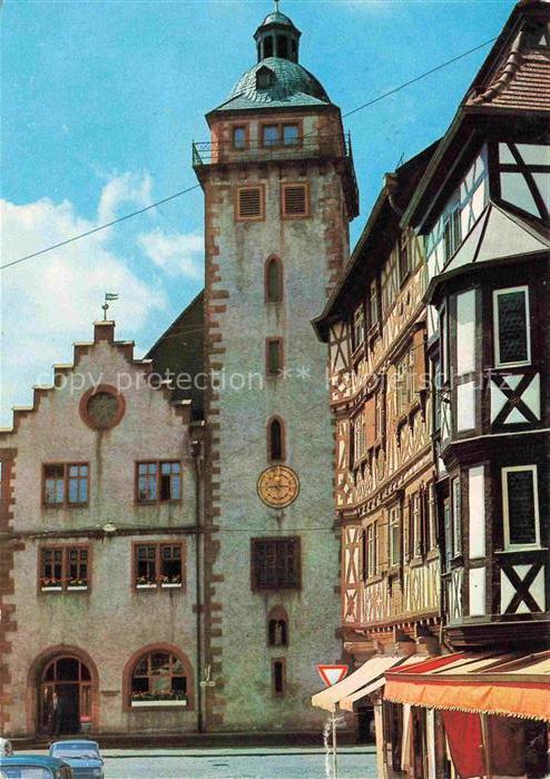 Mosbach Baden Neckar-Odenwald-Kreis BW Motiv in der Altstadt Fachwerkhaus