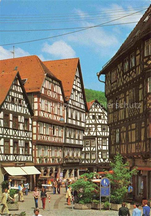 Mosbach Baden Neckar-Odenwald-Kreis BW Stadt der Fachwerkhaeuser Hauptstrasse Pa