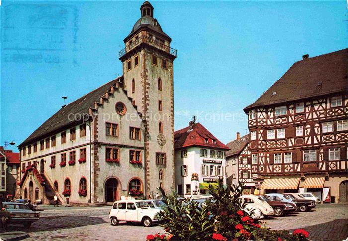 Mosbach Baden Neckar-Odenwald-Kreis BW Marktplatz Kirche Fachwerkhaeuser