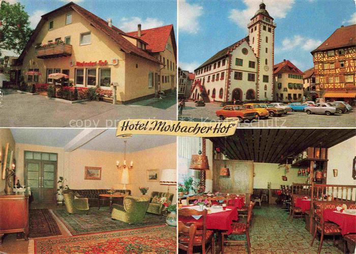 Mosbach Baden Neckar-Odenwald-Kreis BW Hotel Mosbacher Hof Restaurant Markt Rath