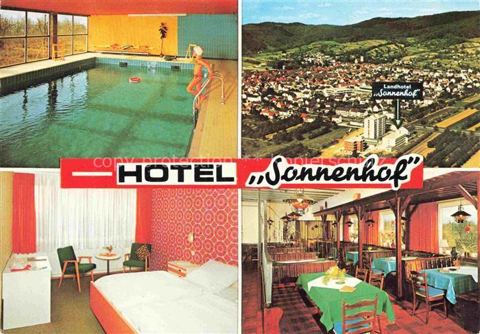 Leutershausen Hirschberg Bergstrasse Landhotel Sonnenhof Luftaufnahme Hallenbad