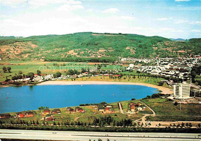 Hemsbach  Bergstrasse Panorama Seehotel Wiesensee Badestrand