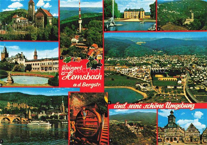 Hemsbach  Bergstrasse und Umgebung Wachenburg Heidelberg Schloss Starkenburg Rat