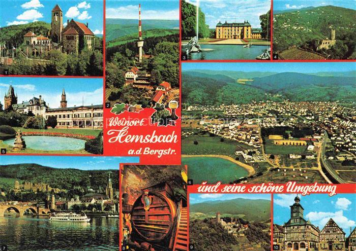 Hemsbach  Bergstrasse und Umgebung Wachenburg Heidelberg Strahlenburg Schloss St