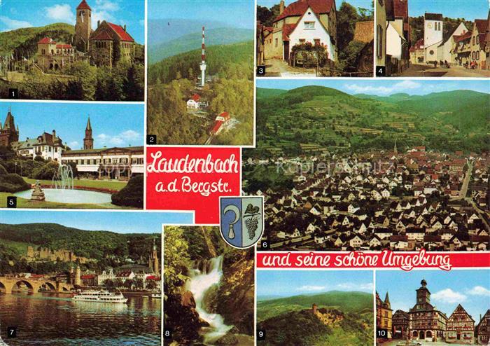 Laudenbach Bergstrasse und Umgebung Wachenburg Heidelberg Schloss Wasserfall Sta