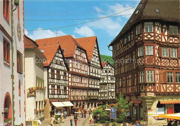 Mosbach Baden Neckar-Odenwald-Kreis BW Hauptstrasse Fussgaengerzone Palmsches Ha