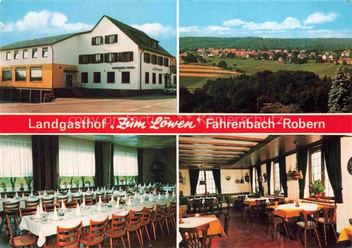 Robern Fahrenbach Neckar-Odenwald-Kreis BW Landgasthof zum Loewen Gastraeume Pan